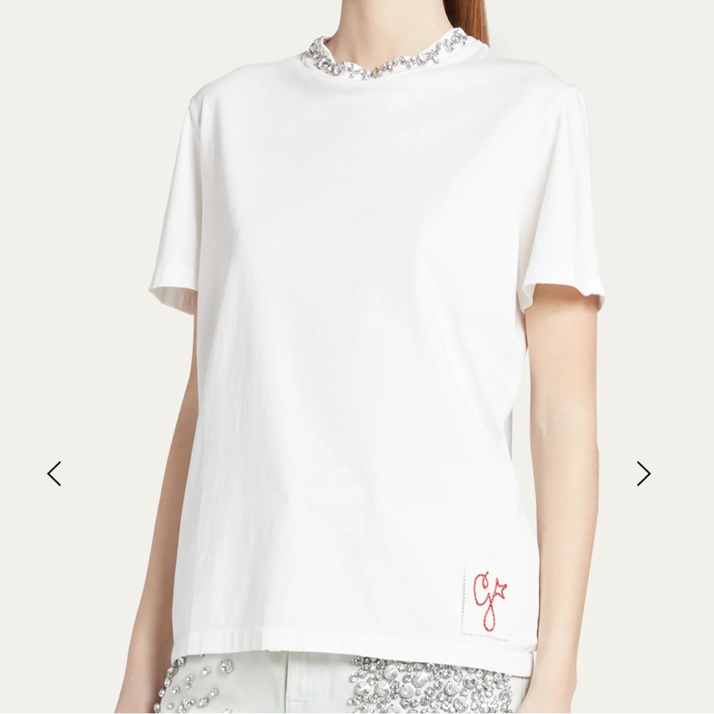 Golden Goose Rhinestone-Embellished Cotton T-shirt